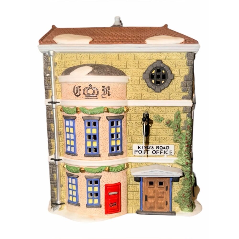 Dept 56 Dickens Village King's Road Post Office #5801-7 Retired 1992 Vintage EXC